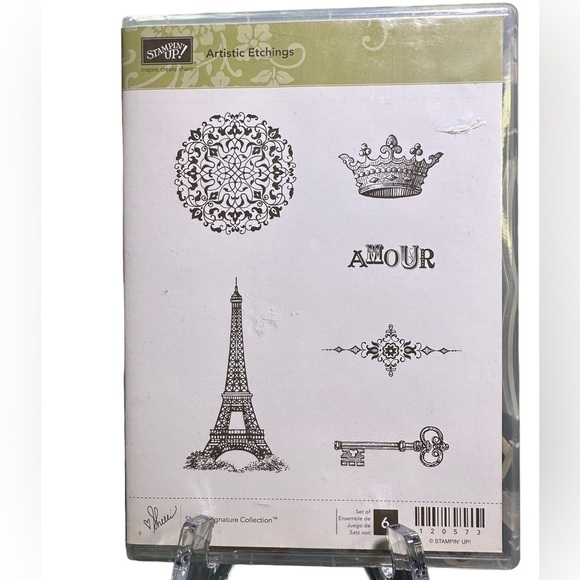 Stampin’ Up! Rubber Stamps Artistic Etchings Paris Travel Collage - Picture 1 of 3